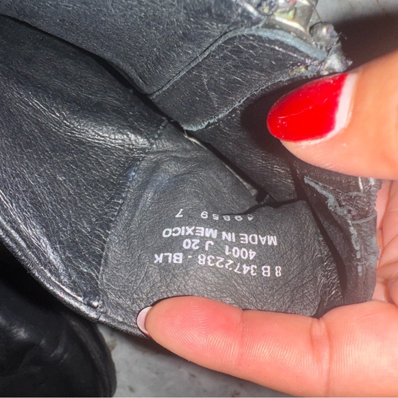 Frye Black Leather Ankle Boots - Picture 7 of 7